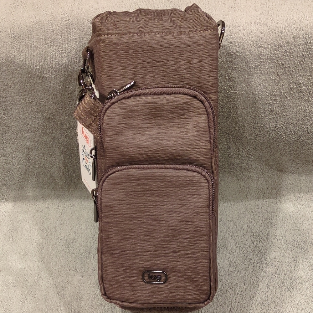 Lug Huggie XL Crossbody Bottle Holder - Brushed Walnut - NWT